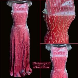 Elegant Vintage Y2K Prom Formal Gown